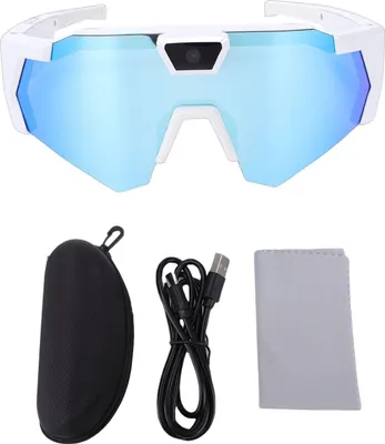 Produktbild von 1080P HD-Kamera-Brille Videoaufzeichnungsbrille WiFi Polarisierte Smart-Sonnenbrille für Outdoor-Sportarten Radfahren Blaue Gläser