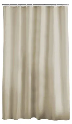 Produktbild von Essencia Duschvorhang mit Haken, Polyester, taupe, 180 x 200 cm