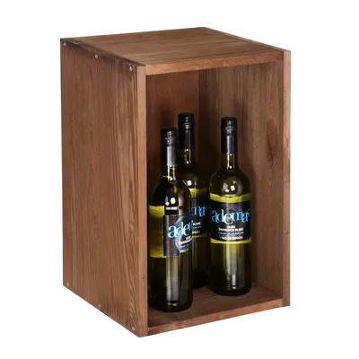 Produktbild von Weinlagerkiste VENETO, Kiefernholz braun gebeizt