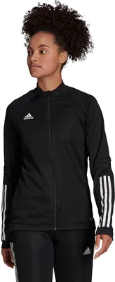 Produktbild von Adidas Condivo 20 Trainingsjacke Damen - Weiß / Schwarz | Größe: L