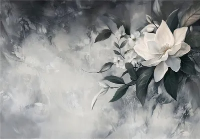 Produktbild von Fototapete - Blätter Blumen - 400x280 cm - inklusive kleister - Vlies Tapete - Vliestapete Wohnzimmer Schlafzimmer Küche Modern Wandtapete
