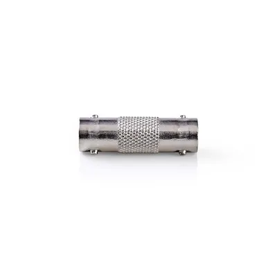 Produktbild von Nedis BNC-Adapter - BNC-Buchse - BNC-Buchse - Vernickelt - 50 Ohm - Gerade - Metall - Silber - 10 Stück - Umschlag