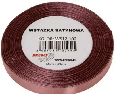 Obrázok produktu pre Saténová stuha špinavá ružová 12 mm x 32 m