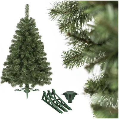 Imagen del producto de Árbol de Navidad Tannenbaum, modelo Tanne, 120 cm. Árbol artificial, con aspecto natural. Incluye soporte