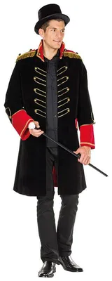 Produktbild von Rubies 14321 48, Maskenkostüm, Erwachsener, Männlich, andere, Circus Director, Schwarz, Gold, Rot