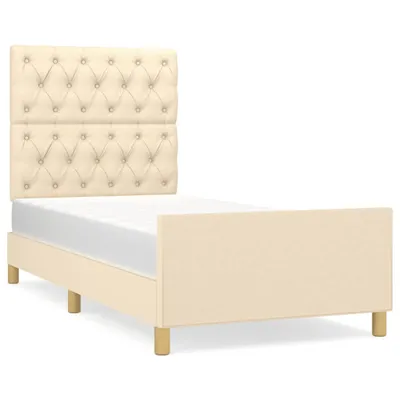 Produktbild von Bettgestell ohne Matratze Creme 80x200 cm Stoff