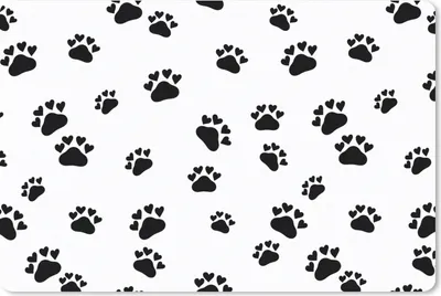 Produktbild von MuchoWow® Mauspad Mousepad Muster - Katze - Pfoten - Jungen - Mädchen - Kinder - Kind 27x18 cm - Mousepads - Maus Mat - Pad - Mausunterlage - Büroartikel - Desk Matten