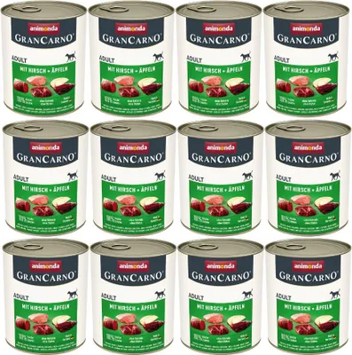 Produktbild von Animonda GranCarno Adult mit Hirsch & Äpfeln - 800g