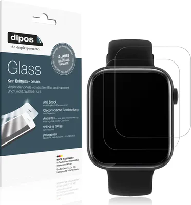 Produktbild von 1x Schutzfolie für Fireboltt Ring 3 matt - Anti-Shock 9H Folie dipos Glass Kunststoffglas