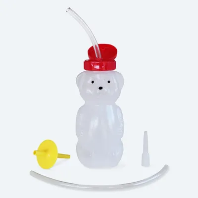 Productafbeelding van ARK Therapie Set voor drinkflessen met rietje. Multikleurige drinkfles set die helpt bij het leren drinken met een rietje, ideaal voor beginners of mensen met een verminderde zuigkracht.