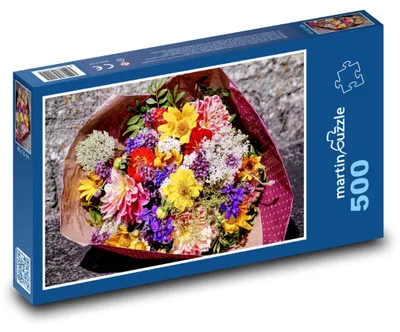 Produktbild von Puzzle 500 Sommerblumenstrauß - martinpuzzle