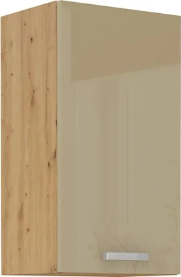 Produktbild von Hängeschrank 40 Eiche Artisan Cappuccino Hochglanz Küchenzeile Küchenblock Küche