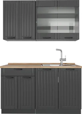 Obrázek produktu pro Jednotková kuchyně Vicco Fame-Line Tmavě šedá 140 cm , PD Dub, Model 57212