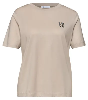 Produktbild von Street One LTD QR basic shirt w.chest pri clay sand 42