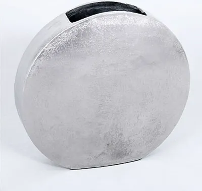 Produktbild von Casa Padrino Designer Aluminium Blumenvase 29 x 7 x H 30 cm - Vintage Look