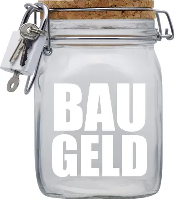 Produktbild von Spardose Geld Geschenk Ideen Bau Geld Transparent Größe L 1 Liter