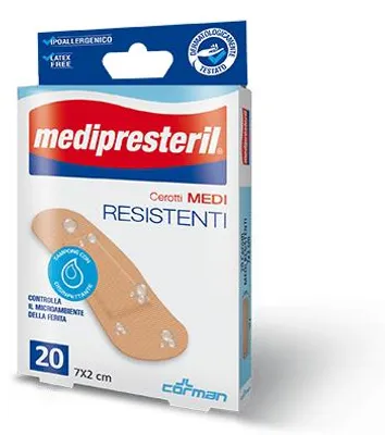 Immagine prodotto di Cerotto Medio Medipresteril Resistente 7X2Cm 20 Pezzi