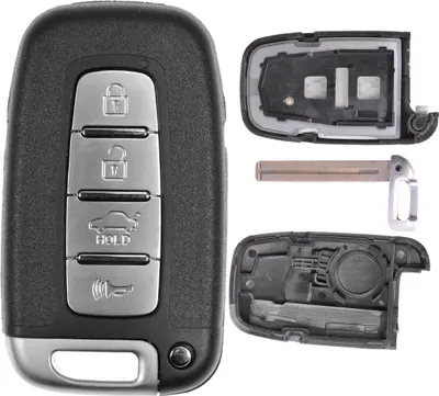 Produktbild von Auto Schlüssel Smartkey Funk Fernbedienung Sender 4 Tasten Gehäuse kompatibel mit Hyundai/Kia