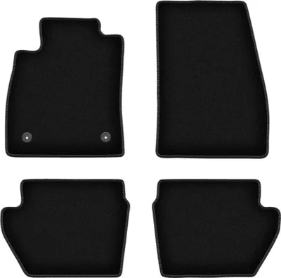 Immagine prodotto di Tappetini in velluto per Ford Fiesta MK8 (2017-, hatchback) neri, set 4 pz, con fissaggi