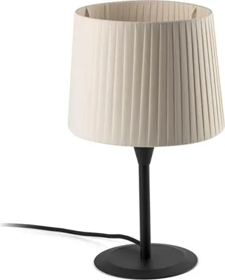 Produktbild von SAMBA Mini Tischlampe schwarz/Polyesterseide beige 64317-35