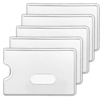 Produktbild von 5er Set Schutzhüllen für Kreditkarten und Personalausweise aus Hartplastik