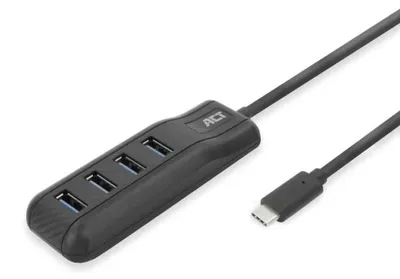 Obrázek produktu pro ACT AC6420, USB 3.2 Gen 1 (3.1 Gen 1) Type-C, USB 3.2 Gen 1 (3.1 Gen 1) Type-A, 5000 Mbit/s, Černá, ABS (akrylonitril-butadien-styren), 0,5 m