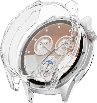 Produktbild von TPU Schutzhülle für Huawei Watch GT 6 46mm elektroplattiertem Rahmen Transparent