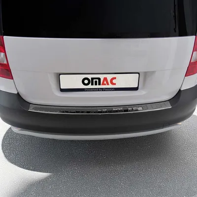 Image de Protection du seuil de chargement Protection du pare-chocs pour Skoda Yeti 2009-2013 Acier inoxydable Argent