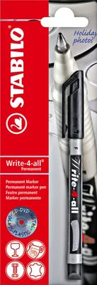 Produktbild von Permanent-Marker - STABILO Write-4-all - fein - schwarz