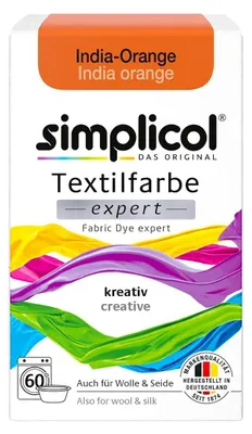 Immagine prodotto di Simplicol Esperto di colori tessili per la tintura creativa in India Arancione