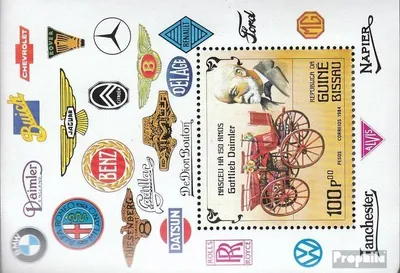 Produktbild von Briefmarken Guinea-Bissau 1984 Mi Block258 (kompl.Ausg.) postfrisch Autos