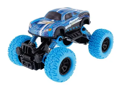 Produktbild von Modell 1:64, Big Wheels Metallfahrzeug, blau
