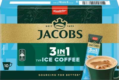 Zdjęcie produktu dla Jacobs napój instant 3 w 1 typu Ice Coffee 10x12,7g opakowanie 127g