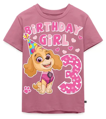 Produktbild von Spreadshirt Paw Patrol 3 Jahre Geschenk 3. Geburtstag Skye Kinder Premium T-Shirt, 122/128 (6 Jahre), Mauve
