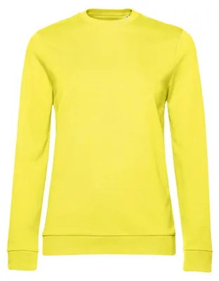 Productafbeelding van B&C - Dames sweatshirt met inzetstuk, model FK2404 (maat M), kleur: zonnegel
