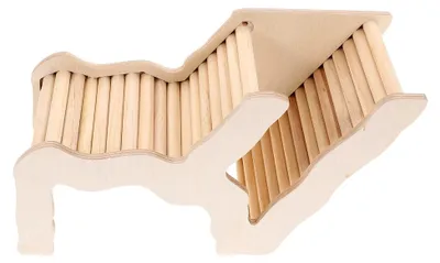 Produktbild von Holzversteckhaus für Hamster mit Leiter und Schlafplatz
