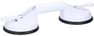 Productafbeelding van Handgreep met zuignap - Badkameraccessoire - zwart - 33 cm - kunststof
