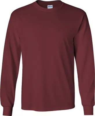 Produktbild von Gildan Ultra Herren T-Shirt mit Rundhalsausschnitt, langärmlig BC477 (3XL) (Weinrot)