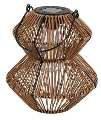 Produktbild von Countryfield Solar Laterne braun Spielzeug Dekoration 23cm