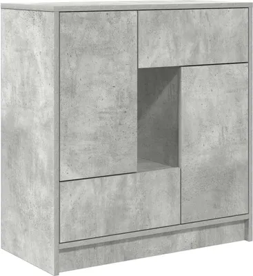 Obrázek produktu pro Příborník se zásuvkami a dvířky betonově šedá 70,5x34x74,5 cm