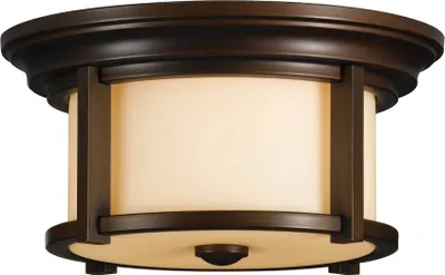 Produktbild von Elstead Merrill Außen-Deckenleuchte E27 2-fach Heritage Bronze IP44