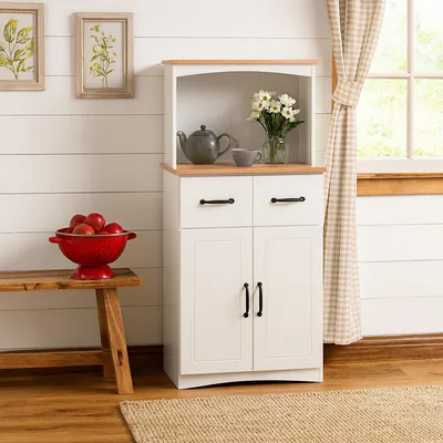 Produktbild von Moderner Küchenschrank mit viel Stauraum Landhausstil Weiß