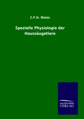 Produktbild von Spezielle Physiologie der Haussäugetiere