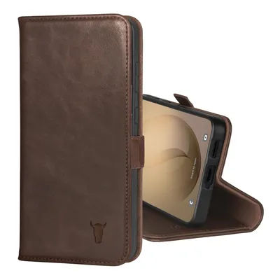Image de Étui en cuir TORRO Galaxy S26+ (avec fonction support) - Marron foncé