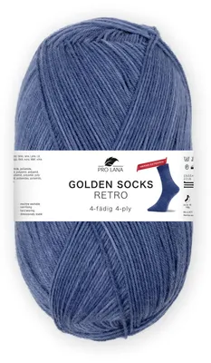 Produktbild von Pro Lana Golden Socks RETRO Merino extrafein 100 g 4-fach Sockenwolle Farbe 2155