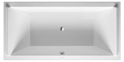 Immagine prodotto di Vasca Duravit Starck 200 x 100 x 48 cm 2 spioventi posteriori, versione da incasso, bianco, 700341000000000
