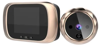 Immagine prodotto di Spioncino digitale con videocamera e campanello, schermo LCD da 2,8 pollici, visione notturna, scatto foto, sorveglianza per la sicurezza domestica