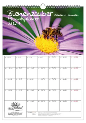 Produktbild von Bienenzauber Bienen und Hummeln Planer DIN A3 Kalender für 2027 - Seelenzauber