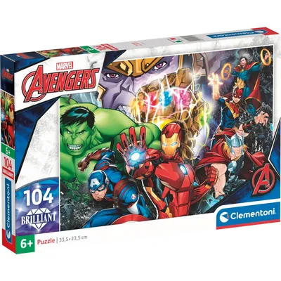 Produktbild von Clementoni Brilliant - Marvel 104 Teile, 6 Jahr(e)