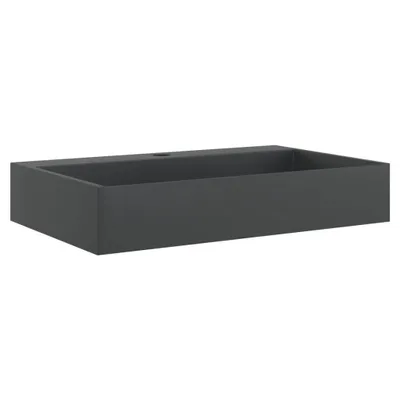 Immagine prodotto di vidaXL Lavabo 60x38x11 cm Fusione minerale/marmo nero opaco